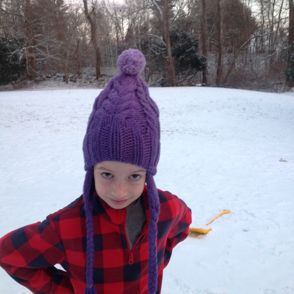 Emmet in Jodi's hat